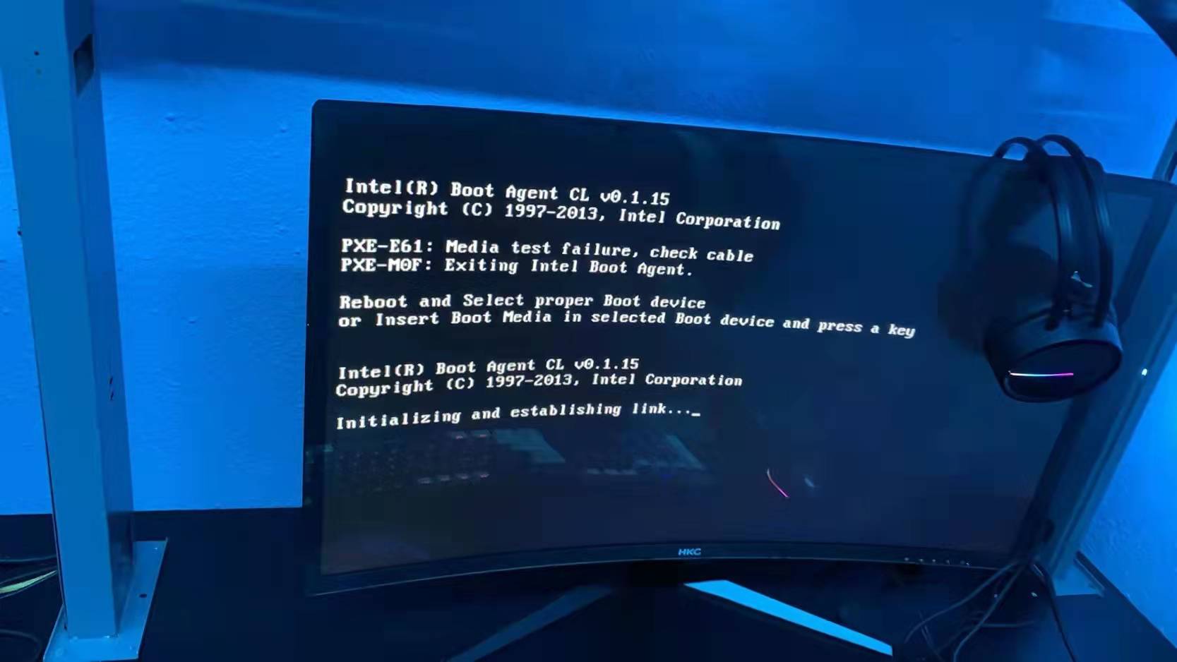 华硕B560M-P主板无盘启动偶尔卡KEY-斯普林网络